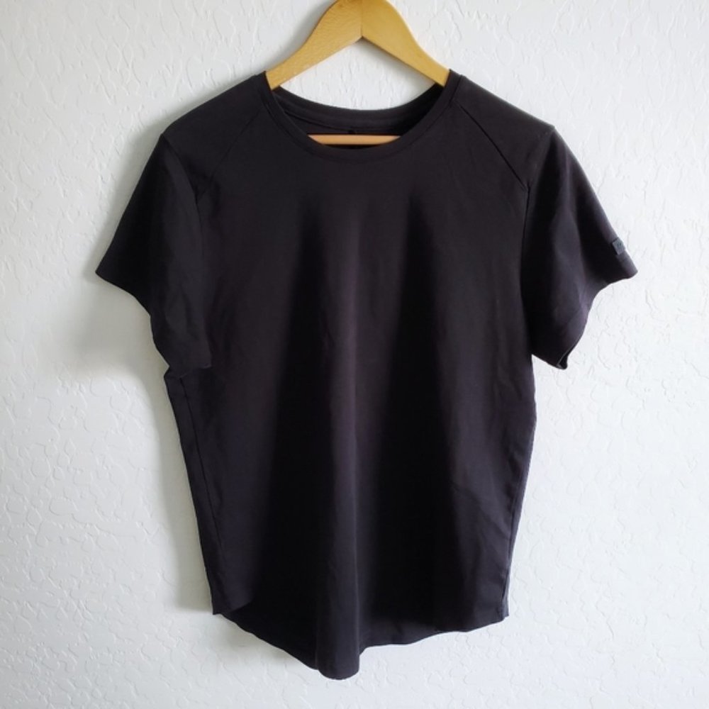 Mens Alphalete Lux Scoop Black T-Shirt